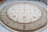 Jaipur White Round Hand Knotted 111 X 111  Area Rug 905-136462 Thumb 1