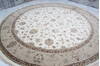 Jaipur White Round Hand Knotted 111 X 111  Area Rug 905-136462 Thumb 3