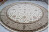 Jaipur White Round Hand Knotted 111 X 111  Area Rug 905-136462 Thumb 8
