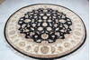 Jaipur Black Round Hand Knotted 80 X 83  Area Rug 905-136468 Thumb 1