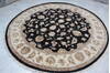Jaipur Black Round Hand Knotted 80 X 83  Area Rug 905-136468 Thumb 3