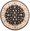 Jaipur Black Round Hand Knotted 80 X 83  Area Rug 905-136468 Thumb 0