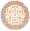 Jaipur White Round Hand Knotted 70 X 71  Area Rug 905-136469 Thumb 0