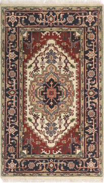 Heriz Multicolor Hand Knotted 3'0" X 5'0"  Area Rug 904-136472