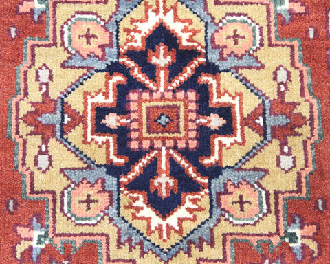 Heriz Multicolor Hand Knotted 30 X 50 Area Rug 904-136478 Image 6