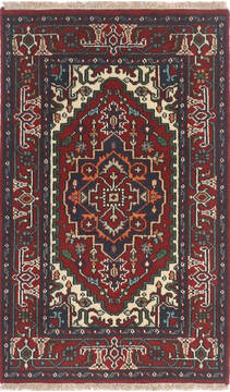 Vintage Multicolor Hand Knotted 3'0" X 5'0"  Area Rug 904-136479