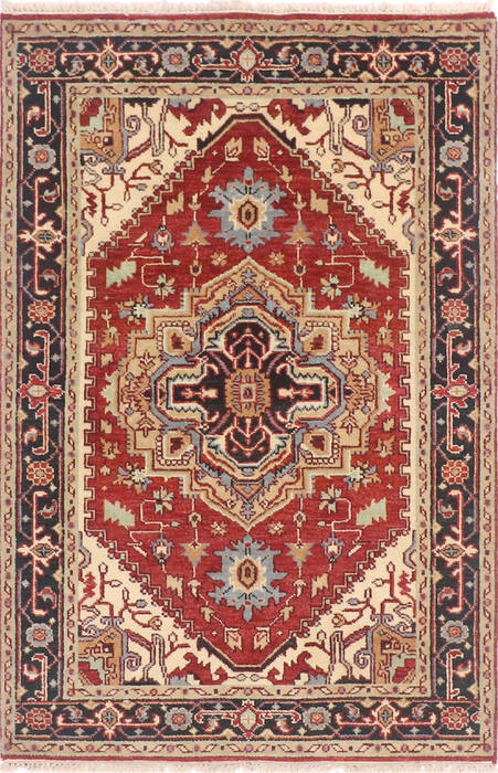 Vintage Multicolor Hand Knotted 40 X 60 Area Rug 904-136484 Image 0