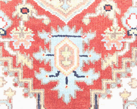 Heriz Multicolor Hand Knotted 40 X 60 Area Rug 904-136487 Image 6