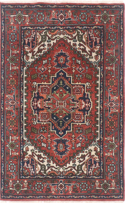 Vintage Multicolor Hand Knotted 40 X 60 Area Rug 904-136488 Image 0