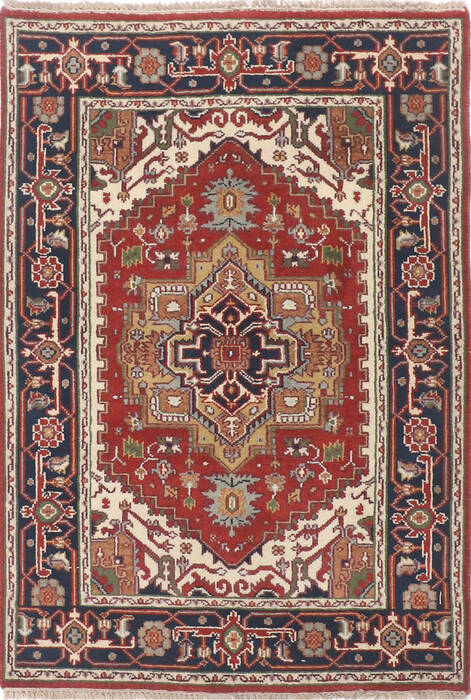 Vintage Multicolor Hand Knotted 40 X 60 Area Rug 904-136490 Image 0