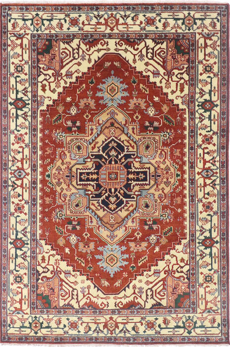 Vintage Multicolor Hand Knotted 60 X 90 Area Rug 904-136492 Image 0