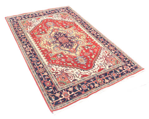 Heriz Multicolor Hand Knotted 60 X 90 Area Rug 904-136494 Image 1