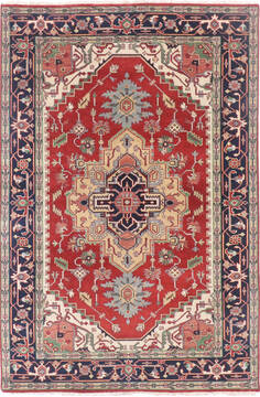 Heriz Multicolor Hand Knotted 6'0" X 9'0"  Area Rug 904-136496