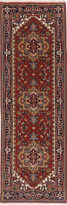 Vintage Multicolor Runner Hand Knotted 25 X 80 Area Rug 904-136501 Image 0
