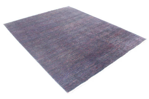 Modern Blue Hand Knotted 81 X 104 Area Rug 904-136506 Image 1