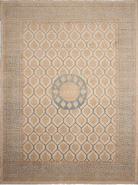 Ziegler Beige Hand Made 10'2" X 13'10"  Area Rug 254-136508