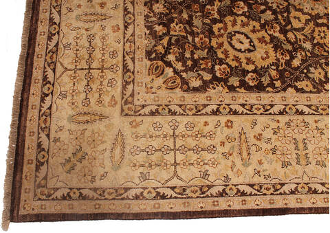 Ziegler Brown Hand Knotted 910 X 139 Area Rug 254-136509 Image 3