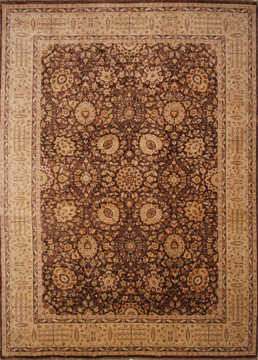 Ziegler Brown Hand Knotted 910 X 139 Area Rug 254-136509 Image 0