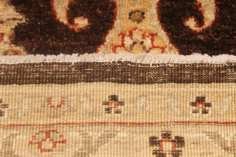 Ziegler Brown Hand Knotted 79 X 94 Area Rug 254-136510 Image 10