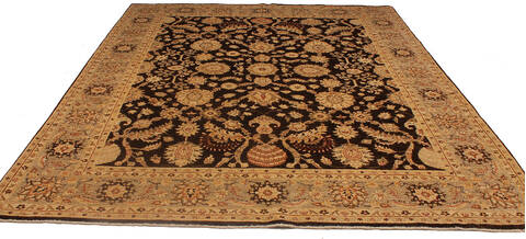Ziegler Brown Hand Knotted 79 X 94 Area Rug 254-136510 Image 5