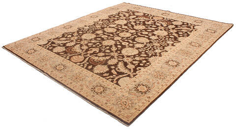 Ziegler Brown Hand Knotted 79 X 94 Area Rug 254-136510 Image 7