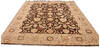 Ziegler Brown Hand Knotted 79 X 94 Area Rug 254-136510 Thumb 3