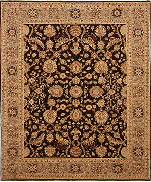 Ziegler Brown Hand Knotted 7'9" X 9'4"  Area Rug 254-136510
