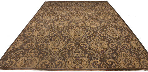 Ziegler Brown Hand Knotted 99 X 144 Area Rug 254-136512 Image 4