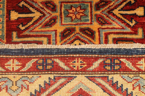 Kazak Multicolor Hand Knotted 310 X 55 Area Rug 254-136513 Image 1