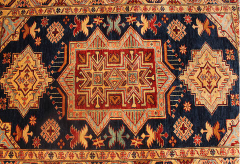 Kazak Multicolor Hand Knotted 310 X 55 Area Rug 254-136513 Image 4