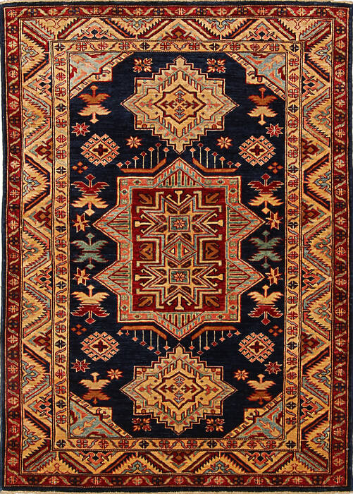 Kazak Multicolor Hand Knotted 310 X 55 Area Rug 254-136513 Image 0