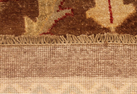 Ziegler Brown Hand Knotted 120 X 153 Area Rug 254-136516 Image 1
