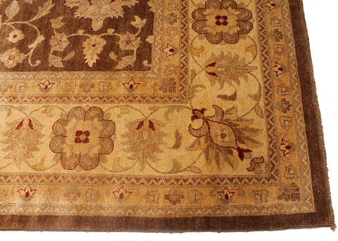 Ziegler Brown Hand Knotted 120 X 153 Area Rug 254-136516 Image 5