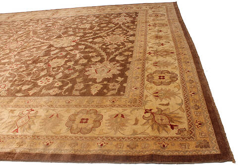 Ziegler Brown Hand Knotted 120 X 153 Area Rug 254-136516 Image 6
