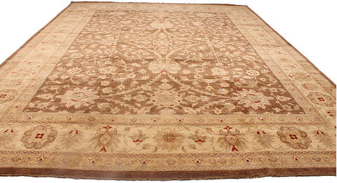 Ziegler Brown Hand Knotted 120 X 153 Area Rug 254-136516 Image 7