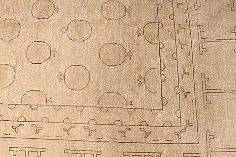 Ziegler Beige Hand Knotted 120 X 158 Area Rug 254-136517 Image 2