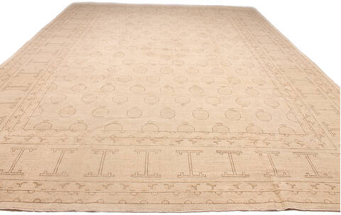 Ziegler Beige Hand Knotted 120 X 158 Area Rug 254-136517 Image 6