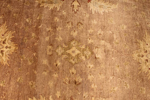 Ziegler Brown Hand Knotted 120 X 149 Area Rug 254-136518 Image 2