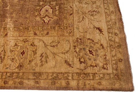 Ziegler Brown Hand Knotted 120 X 149 Area Rug 254-136518 Image 9