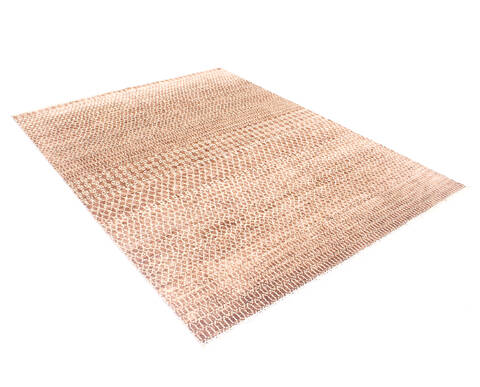 Modern Brown Hand Knotted 77 X 911 Area Rug 904-136519 Image 1