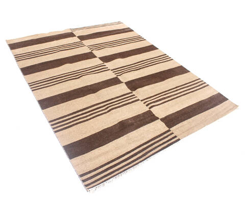 Modern Brown Hand Knotted 710 X 910 Area Rug 904-136533 Image 1