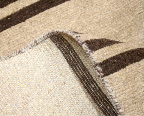 Modern Brown Hand Knotted 710 X 910 Area Rug 904-136533 Image 2