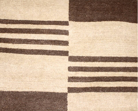 Modern Brown Hand Knotted 710 X 910 Area Rug 904-136533 Image 3