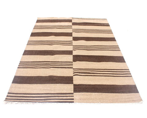 Modern Brown Hand Knotted 710 X 910 Area Rug 904-136533 Image 5