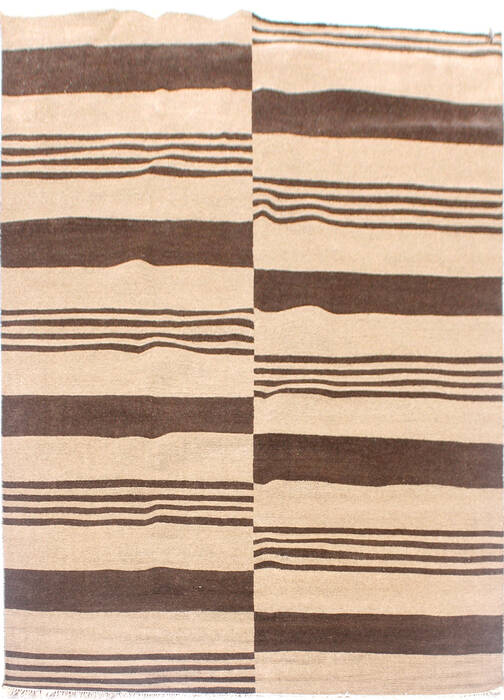 Modern Brown Hand Knotted 710 X 910 Area Rug 904-136533 Image 0