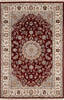 Nain Red Hand Knotted 40 X 60  Area Rug 254-136536 Thumb 0