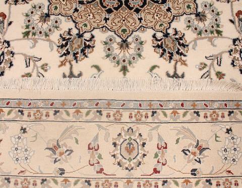 Nain White Hand Knotted 67 X 100 Area Rug 254-136539 Image 1
