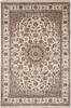 Nain White Hand Knotted 67 X 100  Area Rug 254-136539 Thumb 0