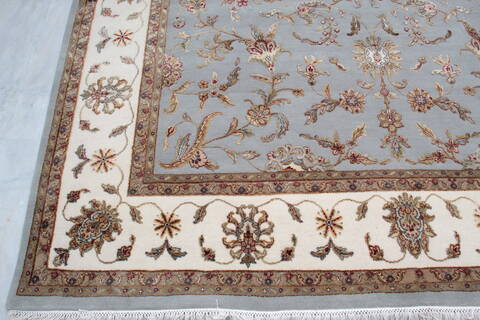 Jaipur Blue Hand Knotted 82 X 102 Area Rug 905-136542 Image 2