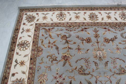 Jaipur Blue Hand Knotted 82 X 102 Area Rug 905-136542 Image 5